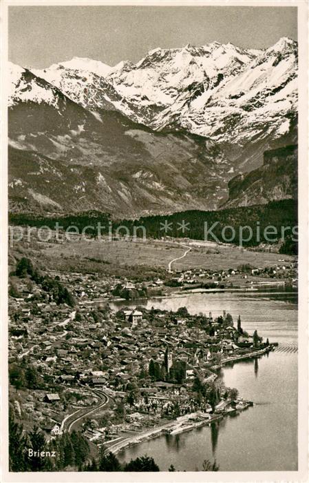 Brienz BE Fliegeraufnahme mit Haslibergen