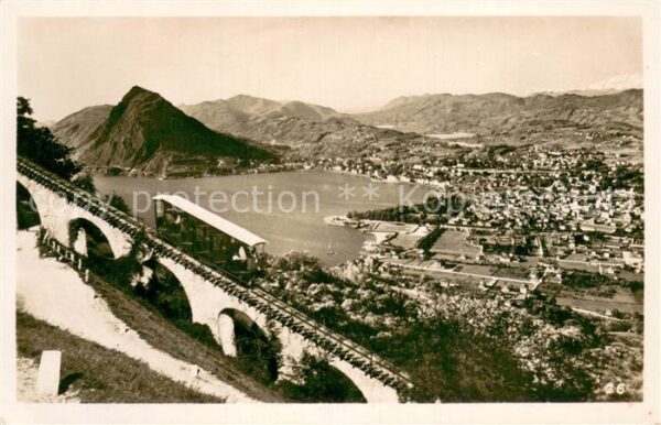 Lugano TI Viadotto Funicolare Monte Bre Fliegerau