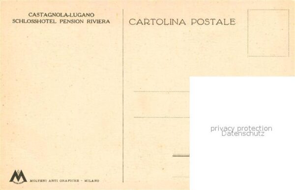 Castagnola Lago di Lugano Schlosshotel Pension Riviera – Bild 2