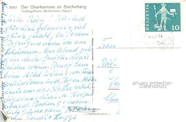 Stechelberg Oberhornsee mit Tschingelhorn Wetterhor – Bild 2