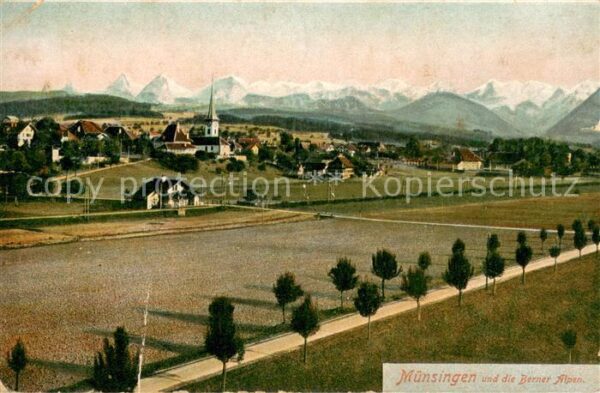 Muensingen Konolfingen BE und die Berner Alpen