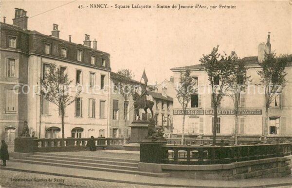 Nancy 54 Square Lafayette Statue de Jeanne d’Arc