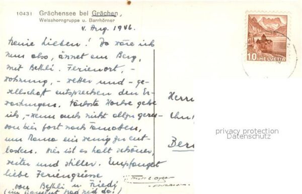 Graechen VS mit Grächensee Weisshorngruppe und Barr – Bild 2