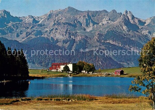 Unterwasser  Toggenburg SG Naturfreundehaus Seegütli mit Säntisgeb