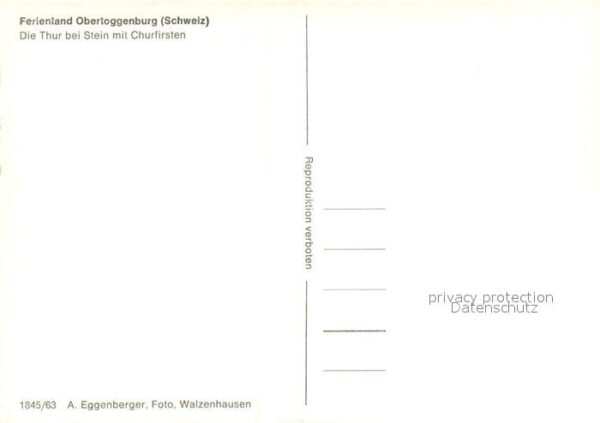 Obertoggenburg Die Thur bei Stein mit Churfirsten – Bild 2
