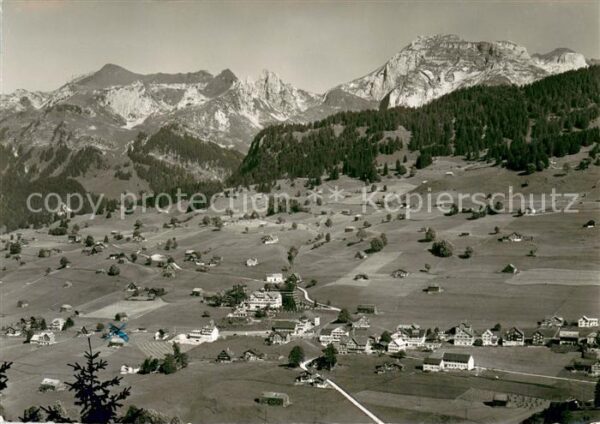 Lisighaus Wildhaus SG Blick zum Stollen Fliegeraufnahme