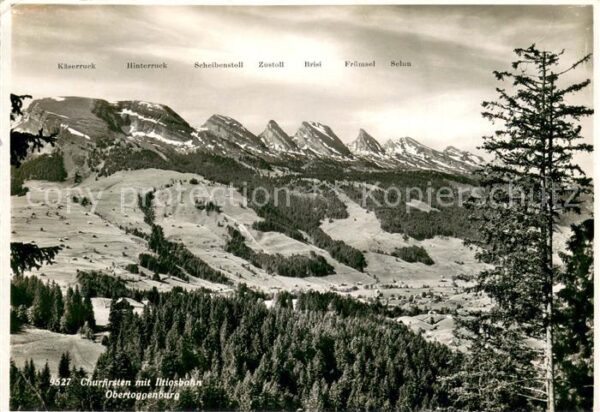 Churfirsten Bergkette SG mit Iltiosbahn