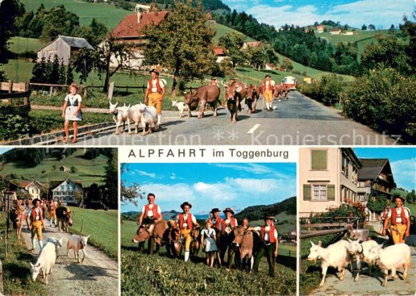 Toggenburg SG Alpfahrt im Toggenburg Teilansichten