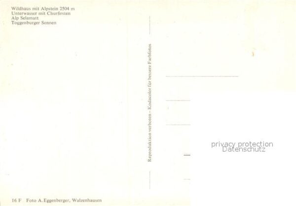 Obertoggenburg Wildhaus mit Alpstein Unterwasser mit C – Bild 2