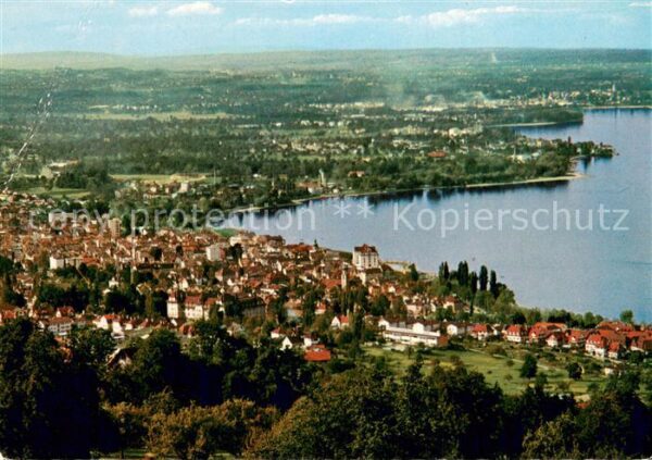 Rorschach Bodensee SG Fliegeraufnahme mit Horn und Arbon