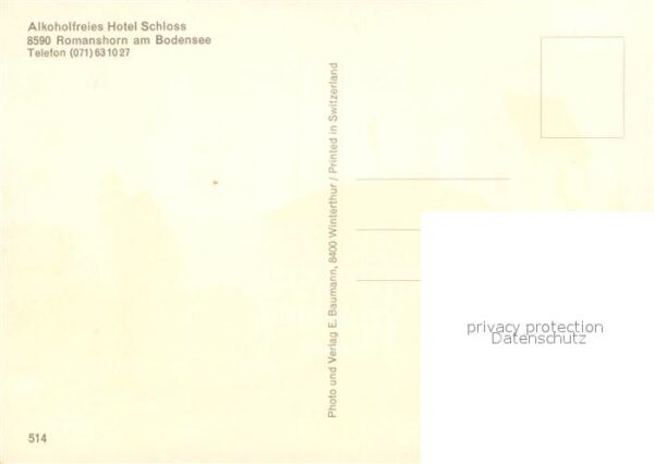 Romanshorn Bodensee Alkoholfreies Hotel Schloss – Bild 2