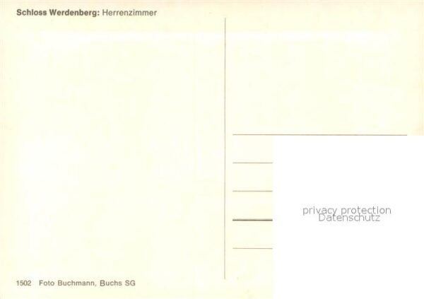 Werdenberg SG Schloss Werdenberg Herrenzimmer – Bild 2
