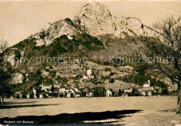 Sargans SG mit Gonzen