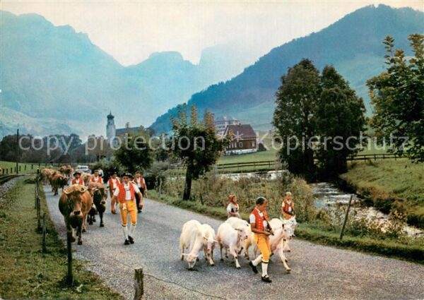 Reute AR Alpabfahrt in der Ostschweiz