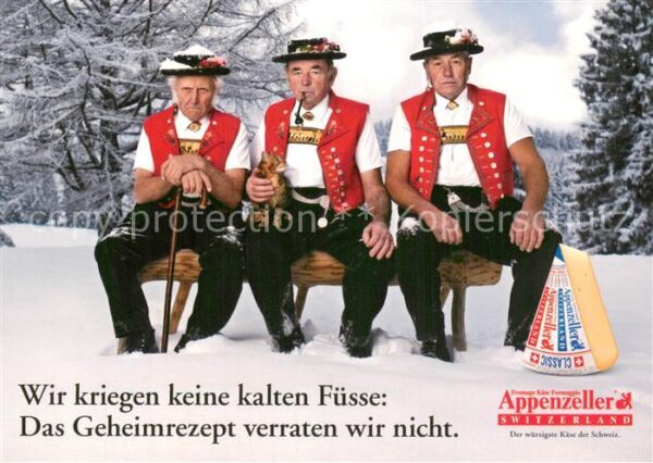 Appenzell IR Werbefoto für Appenzeller Käse