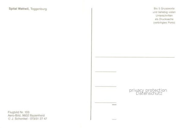 Wattwil Spital Wattwil Fliegeraufnahme – Bild 2