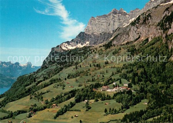 Walenstadtberg mit Sanatorium Schären und Walensee
