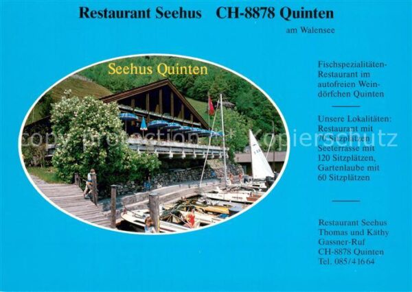 Quinten Sarganserland Restaurant Seehus Quinten