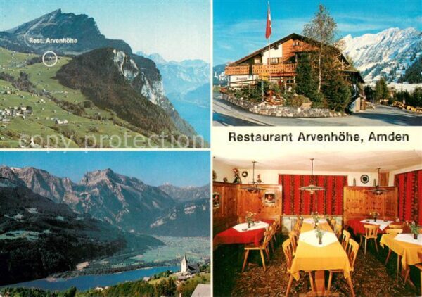 Amden SG Panorama Restaurant Arvenhöhe Gaststube