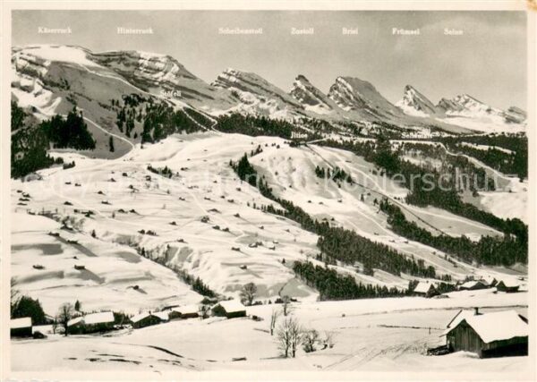 Churfirsten Bergkette SG mit Iltios Abfahrten