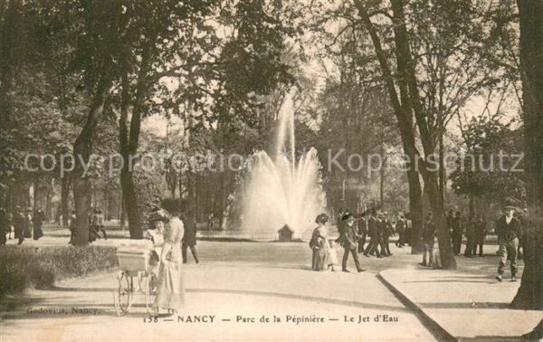 Nancy 54 Parc de la Pepiniere Le Jet d_Eau