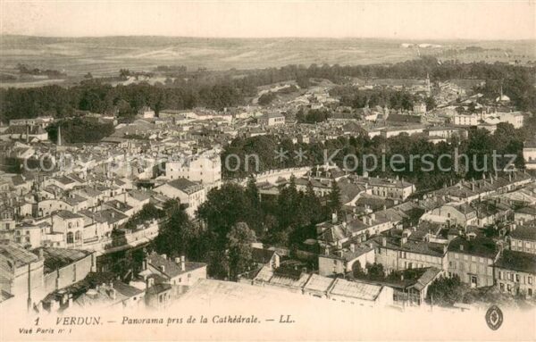 Verdun Meuse Panorama pres de la Cathedrale