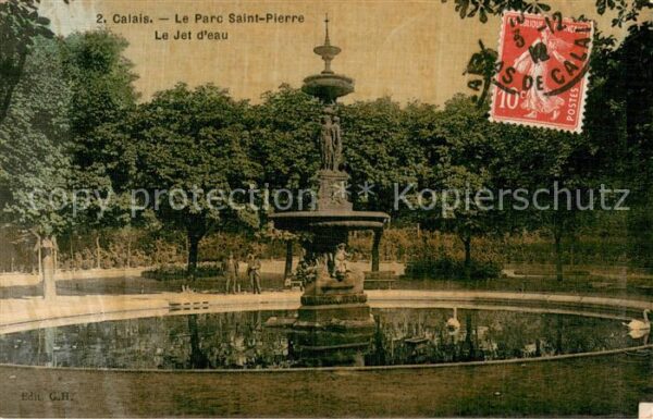 Calais 62 Le Parc Saint Pierre Le Jet d_eau