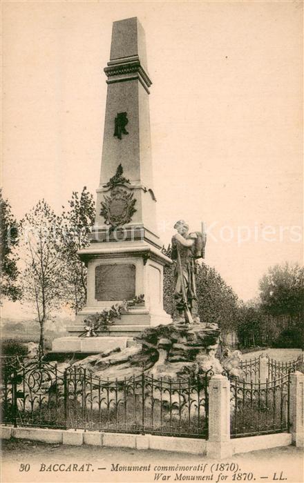 Baccarat 54 Monument commemoratif