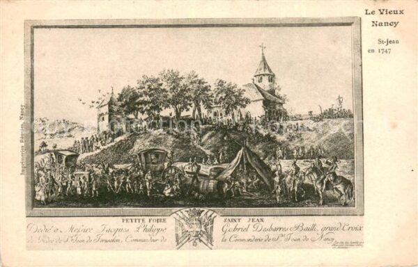 Nancy 54 Petite Foire Saint Jean en 1747