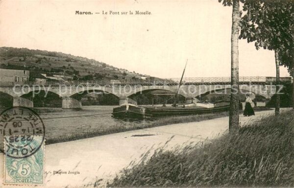 Maron Meurthe-et-Moselle Le Pont sur la Moselle