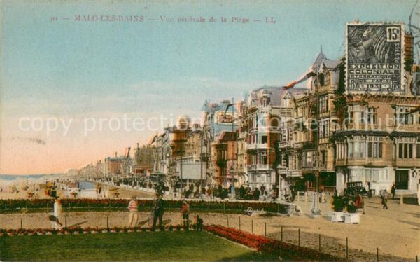 Malo-les-Bains Vue generale de la Plage