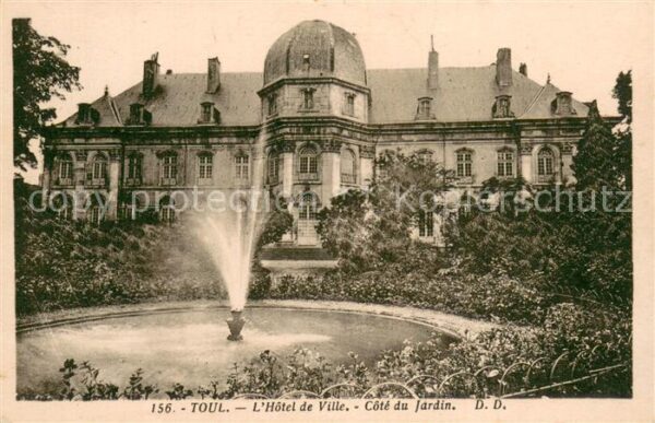 Toul 54 Hotel de Ville Cote du Jardin