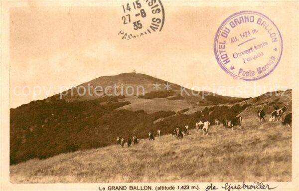 Grand-Ballon Elsass Vosges Panorama