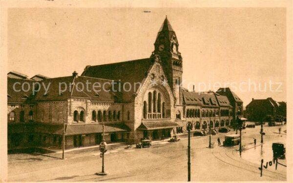 Metz  57 Moselle La Gare Centrale