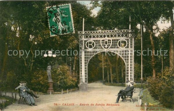 Calais 62 Entree du Jardin Richelieu