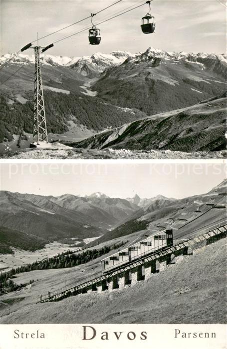 Strela Gondelbahn Schatzalp mit Sertigtal Pars