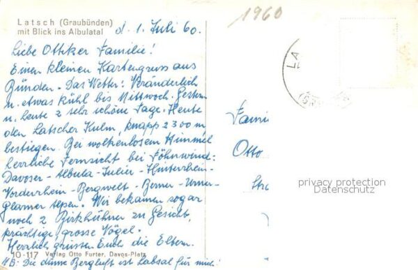 Latsch GR Panorama mit Blick ins Albulatal – Bild 2