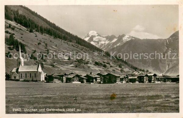 Ulrichen und Galenstock Feldpost