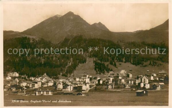 Davos GR Englisch Viertel und Schiahorn