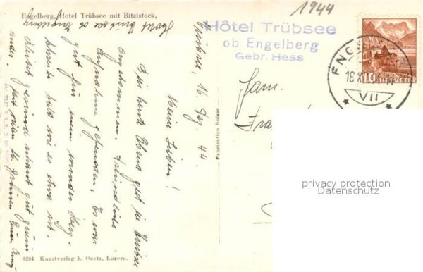 Engelberg  OW Hotel Trübsee mit Bitzistock – Bild 2
