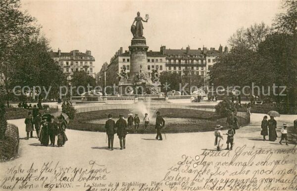 Lyon France Le Statue de la Republique Place Carnot