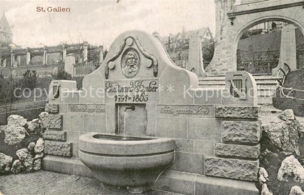 St Gallen SG Ferdinand Huber Brunnen