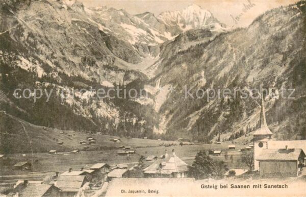 Gsteig BE bei Saanen mit Sanetsch