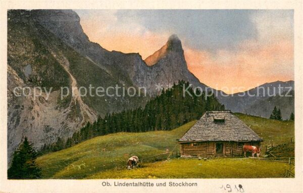 Stockhorn 2193m BE Obere Lindentalhütte mit Stockhorn