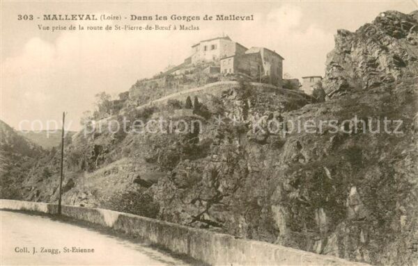 Malleval 42 Loire Vue prise de la route de St Pierre de B