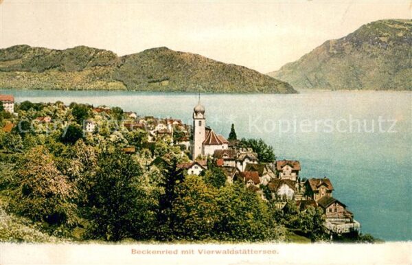 Beckenried Panorama am Vierwaldstättersee