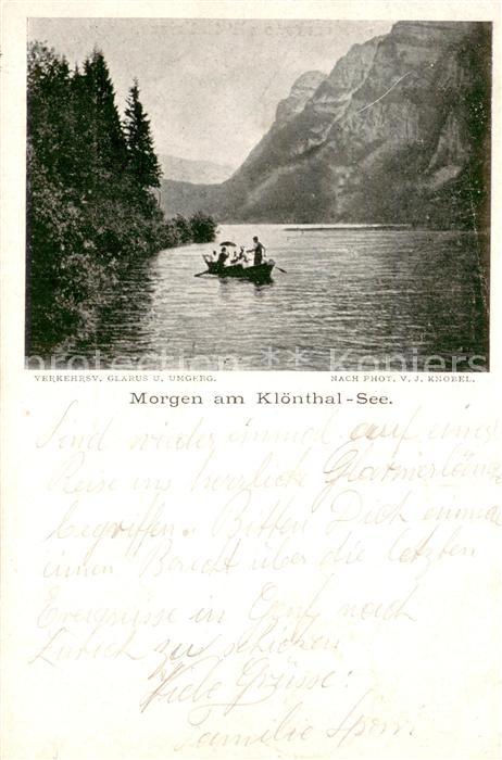 Kloental Morgen am Klönthal See
