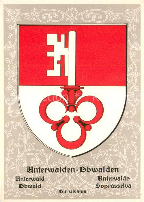 Unterwalden Nidwalden Kanton Unterwald Obwald Sursilvania Wappen