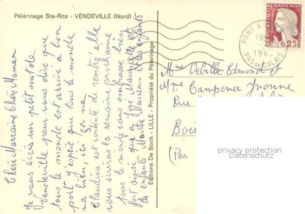 Vendeville Pelerinage Ste Rita Vue partielle – Bild 2