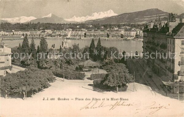 Geneve GE Place des Alpes et de Mont-Blanc